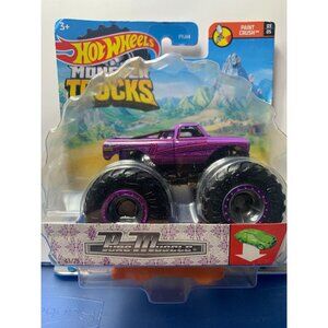 Hot Wheels Monster Trucks Purple Paint Crushable Car Included